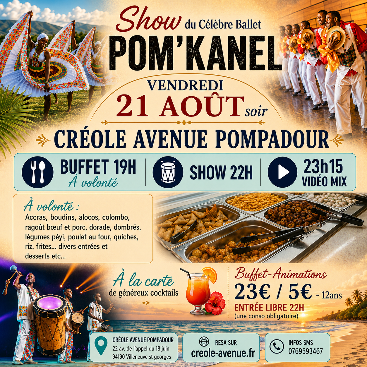 Buffet-Show Pom’Kanel
